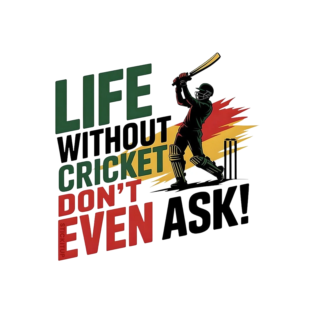 Life Without Cricket Sticker